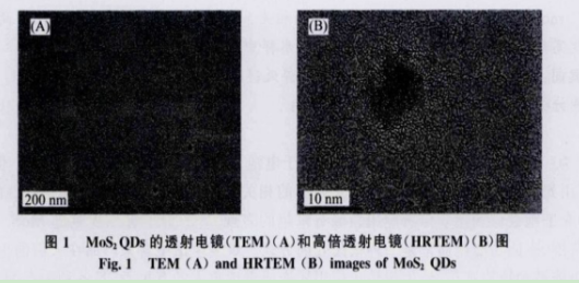 L-半胱氨酸功能化MoS2熒光量子點